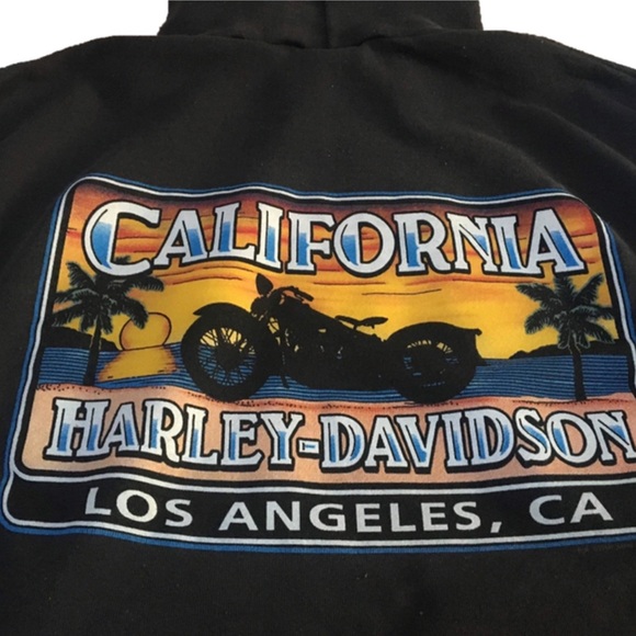 90s Vtg Harley Davidson California Hoodie - Picture 4 of 7